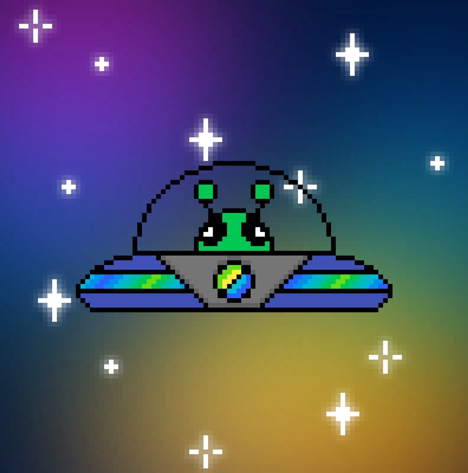 Little Guy In a Colorful Galaxy